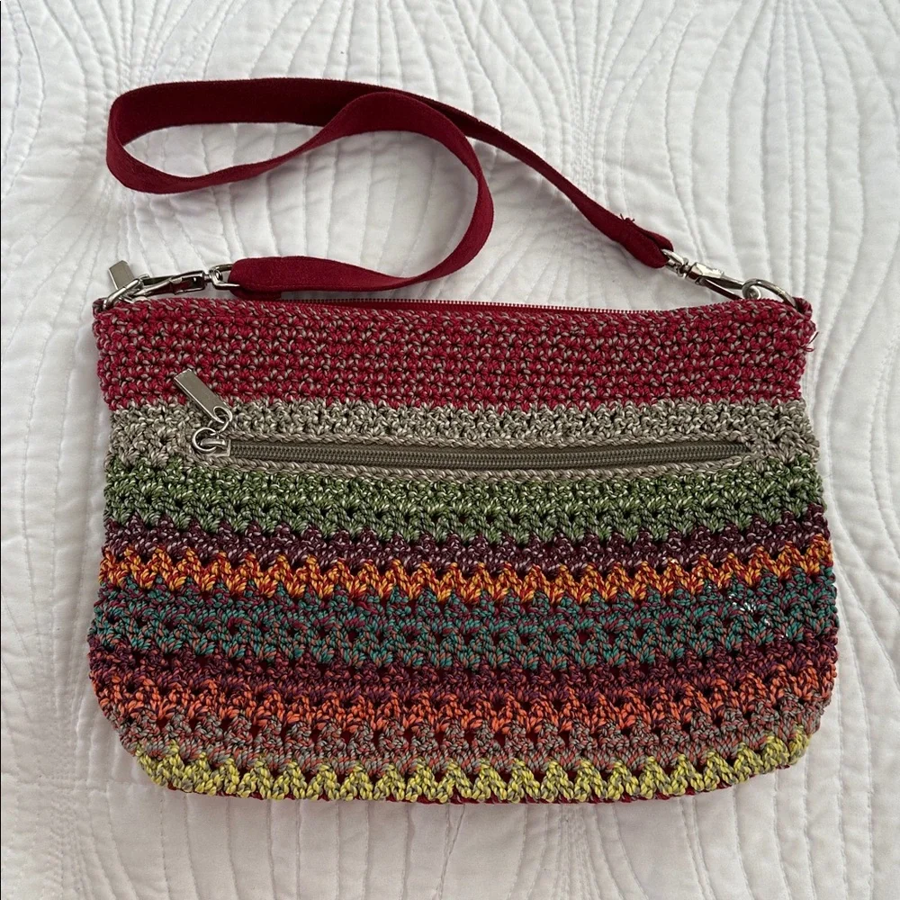 The Sak Multicolored Striped Knit Shoulder Bag - Picture 2 of 7